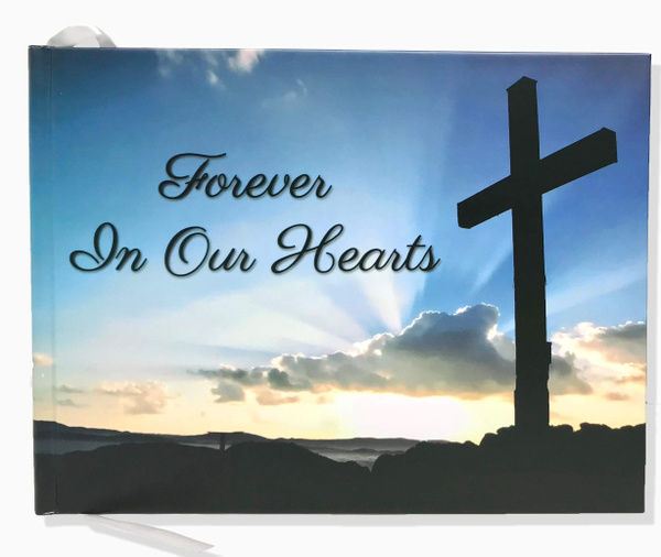 JC Classics Funeral Guest Book | Memorial Guest Book | Guest Book For ...