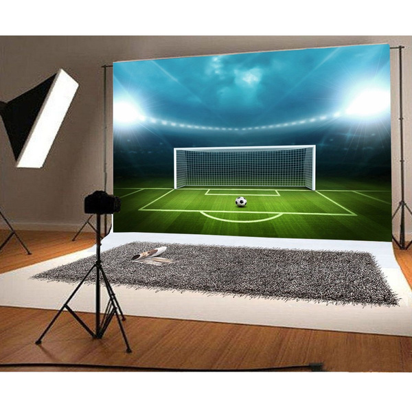 5x3ft/7x5ft/9x6ft Soccer Football Field Goal Scene Background Sports ...