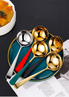Steel, Kitchen & Dining, Cooking, stainlesssteelcolandersoupspoon