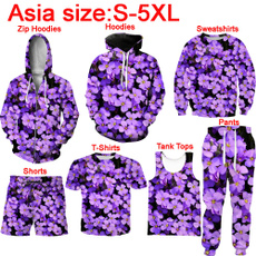 Vest, Shorts, purpleflower, purple
