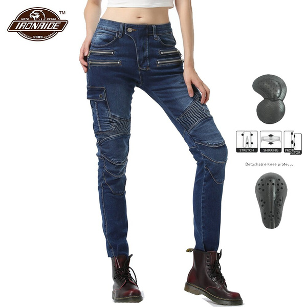 Women's Motorcycle Pants Summer Jeans Wearable Motocross Moto ...