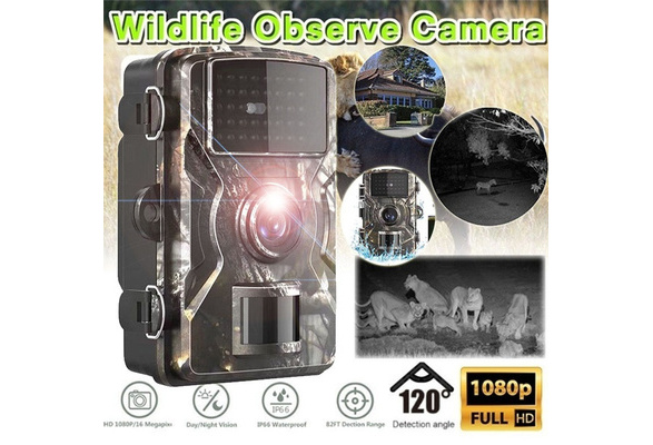 Newest HD 12MP 1080P Hunting Trail Camera Wildlife Scouting Camera Night  Vision IP66 Waterproof HD Infrared Tracking Hunting Camera Outdoor Animal 