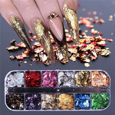 nail decoration, decoration, nail stickers, Holographic