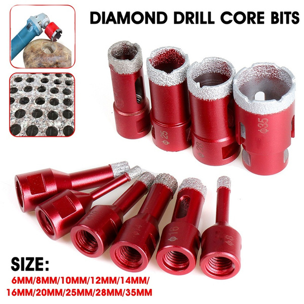 6mm-35mm M14 Diamond Drill Bits Drilling Hole Saw Cut Tile Marble Granite 