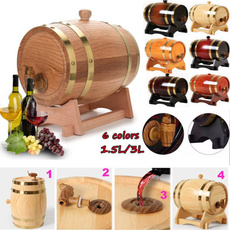 winebottle, barrel, Beer, Wood