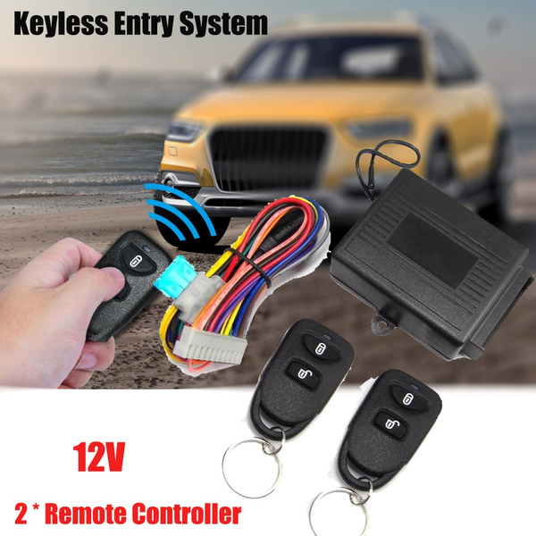 New 12v Universal Car Auto Remote Central Kit Door Lock Locking Vehicle  Keyless Entry System Central Locking With Remote Control