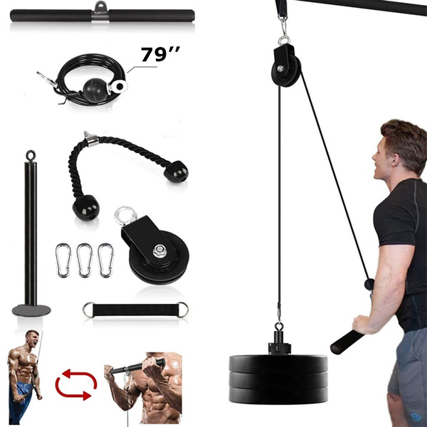 Fitness LAT and Lift Pulley System, with Upgraded Loading Pin for ...