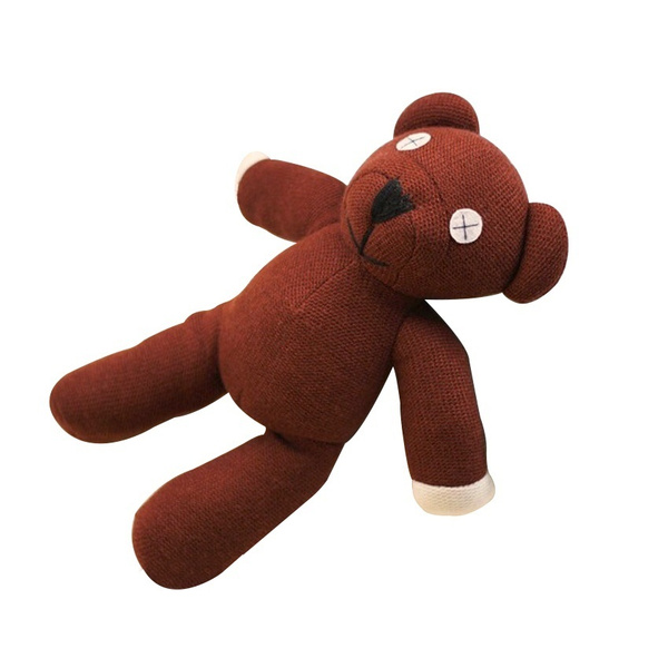 1 Piece 9"  Mr Bean Teddy Bear Animal Stuffed Plush Toy Brown Figure Doll Ch… 