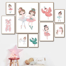 pink, Home & Kitchen, art, swan