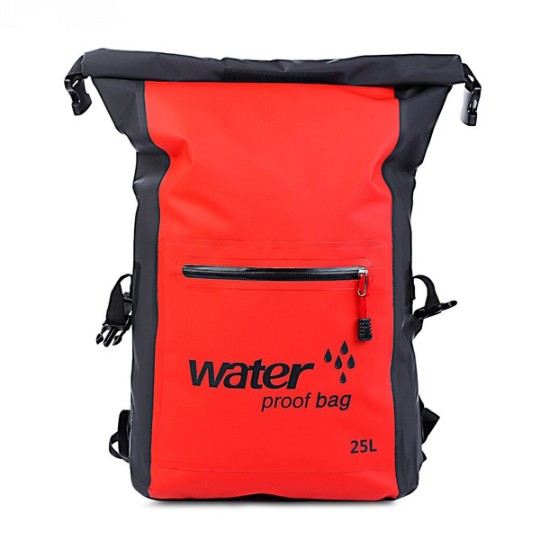 25L Outdoor Waterproof Swimming Bag Backpack Bucket Dry Sack Storage Bag Rafting 