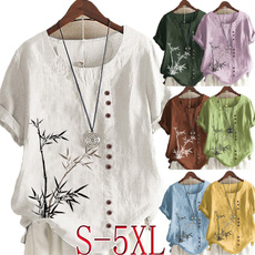 blouse, Tops & Tees, Tallas grandes, Graphic T-Shirt