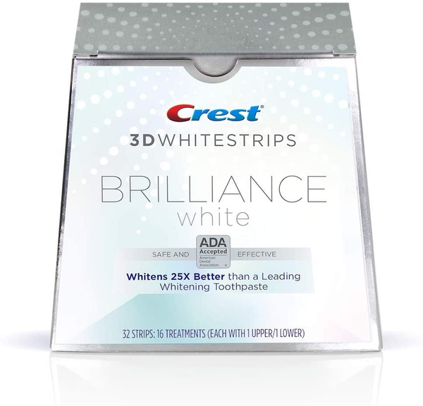  Crest 3D Whitestrips Brilliance White, 32 Strips = 16