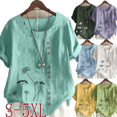 blouse, Summer, Plus Size, Sleeve