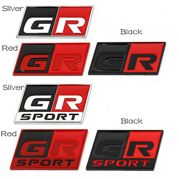 Car Sticker GR Sport Logo Decal Front Hood Grille for Toyota HV YARiS ...