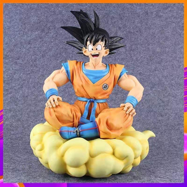 6.7"Mens Anime Dragon Ball Z Child Little Son Goku Cloud Statue PVC Figure Model 