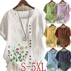 blouse, Summer, Plus Size, Floral