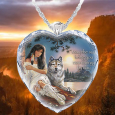 party, Jewelry, Gifts, wolfnecklace