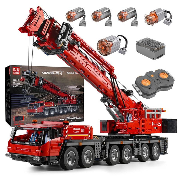 Technologie Remote Control Mobile Crane Truck Building Blocks Set