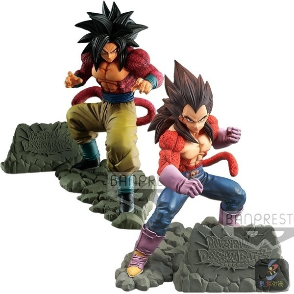 Dragon Ball GT Dokkan Battle 4th Anniversary SSJ4 Vegeta Son Goku Figurals  Model Dolls Brinquedos | Wish
