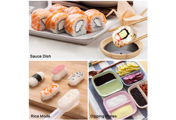 Sushi Making Kit, 28 Pcs Sushi Bazooka Maker with Bamboo Rolling