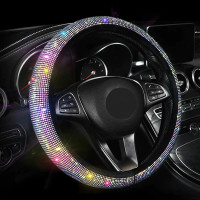 Universal Anti-Slip Car Steering Wheel Accessories for Women Girls-15inch Butterfly Steering Wheel Cover for Women Soft Comfortable Auto Steering Wheel Protector 