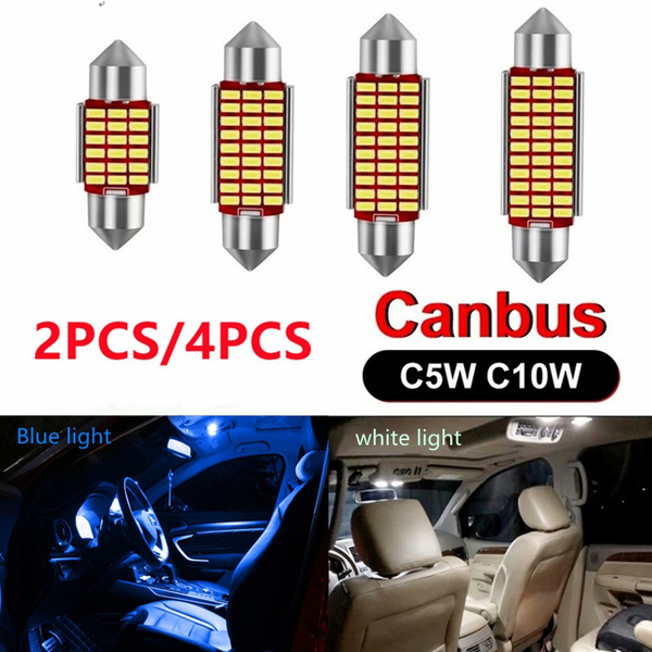 2PCS/4PCS C5W C10W LED Festoon 31mm 36mm 39mm 41mm Car Interior Lights