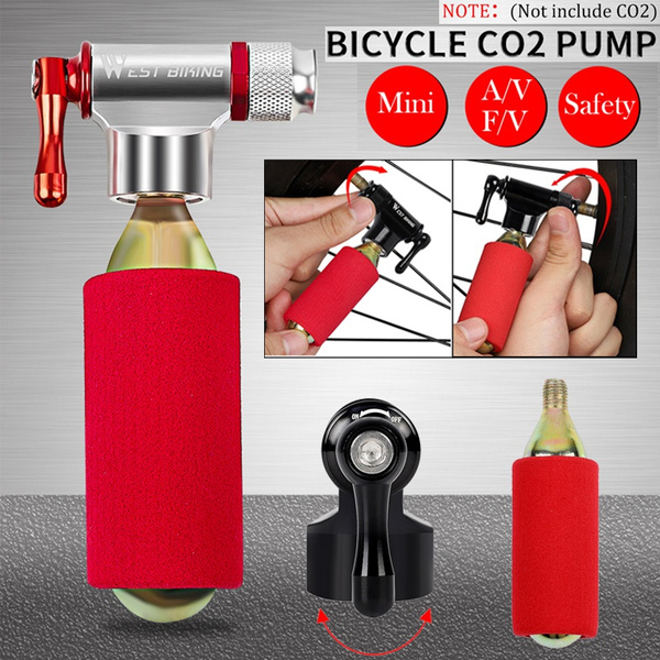 Mini Bicycle Pump Aluminum MTB Bike CO2 Inflator for Basketball