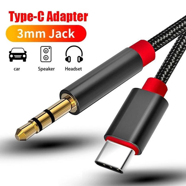 Type c To 3.5mm Male Cable Headset Speaker Headphone Jack Adapter