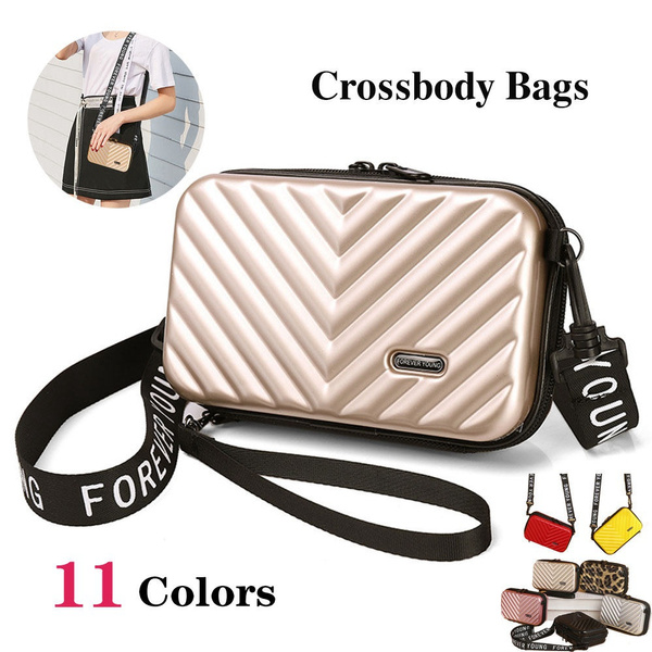 Women Mini Suitcase Shape Crossbody Bag