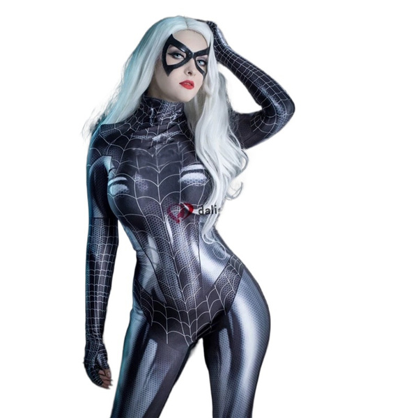 Sexy Female Black Spandex Jumpsuit 