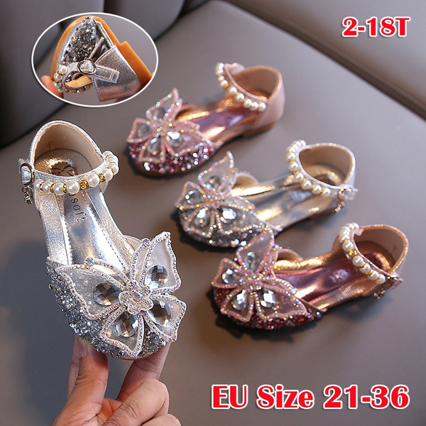 EU Size 21 36 Sweet Girls Sandals Bling Rhinestone Cute