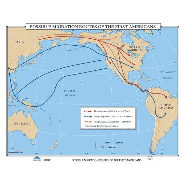 Universal Map 30002 001 Possible Migration Routes of The First ...