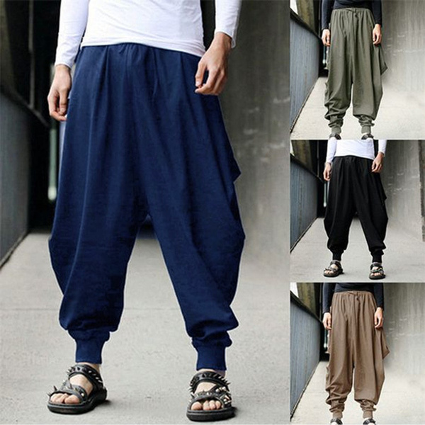 Hot Fashion Cotton Harem Pants Men 