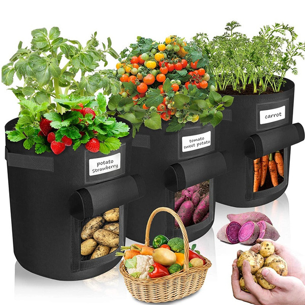 Potato Grow Bag, Tomato Plant Growing Bags with Dual Layer Premium