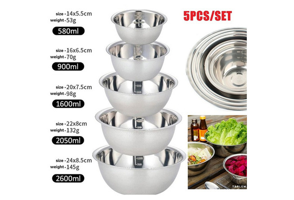 5pcs Set Mixing Bowls