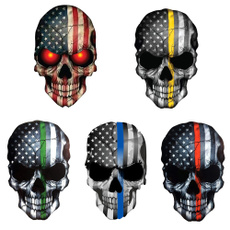 Funny, carmotorcyclesticker, skullsticker, skull