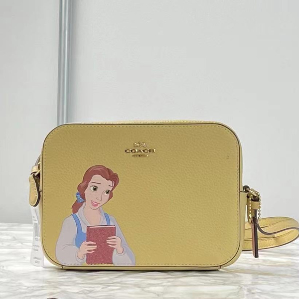 disney x coach mini camera bag with belle