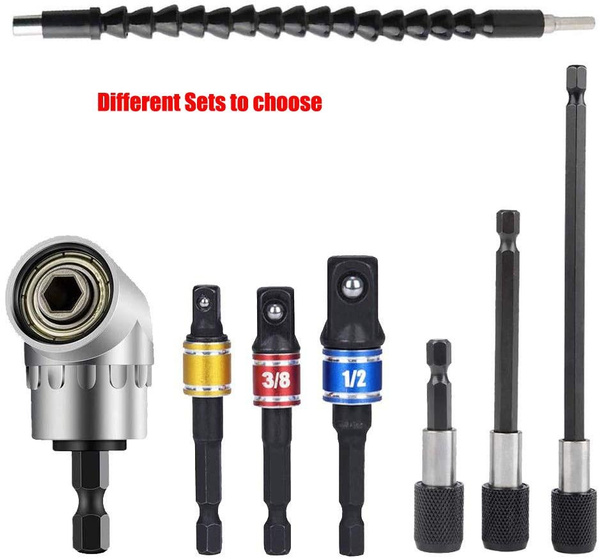 Right Angle Drill Bit, 1/4'' 105 Degree Right Angle Drill,1/4 Extension