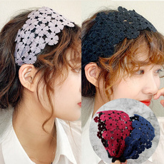 crownheadband, widehairband, Lace, flowerhairband