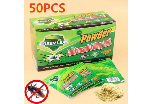 Free Shipping Green Leaves Cockroach Killing bait 50  Pqts 