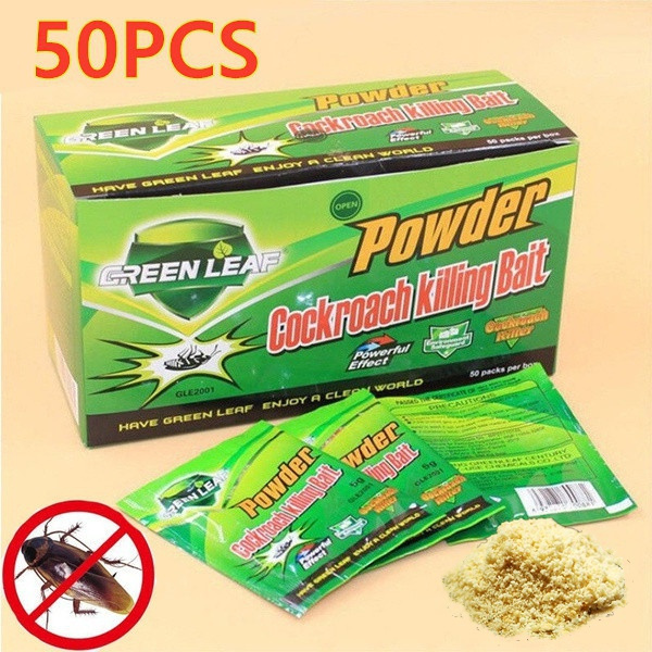 20 Pieces. USA-Seller Green Leaf Cockroach killing bait powder 