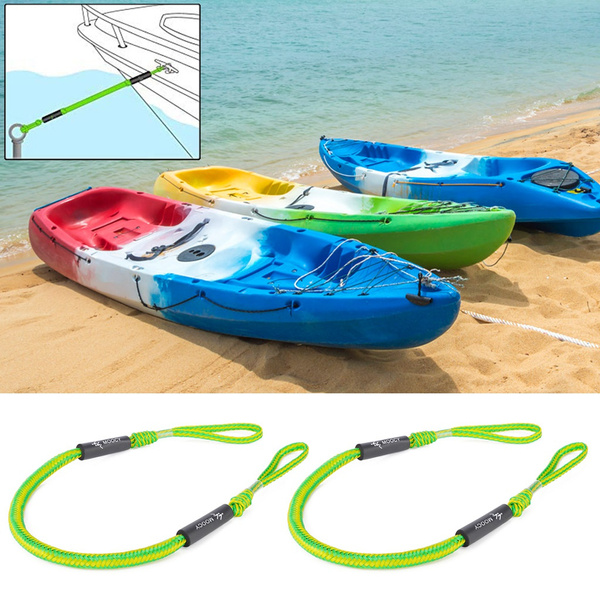 2pcs Bungee Dock Lines Stretchable Bungee Cords Line for Jet Ski Kayak Boat 
