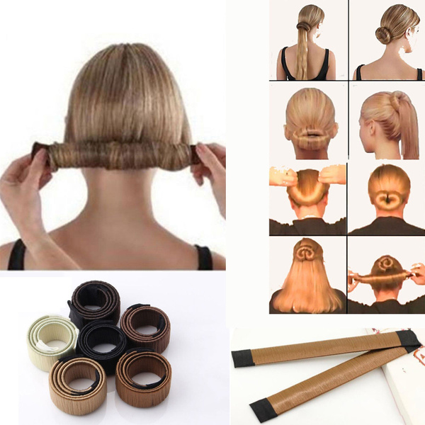 1pc Magic Hair Bun Maker Bud Hair Band Twist DIY Hairstyle Tool Synthetic  Donut Headband Women Hair Accessories Girl | Wish