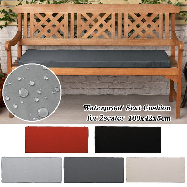 Patio Waterproof 2 Seater Bench Chair Cushion Pad For Outdoor Garden Furniture Wish - 2 Seater Outdoor Seat Cushion