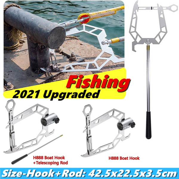 Mooring Rope U Type Threader Boat Hook, Simple Long-distance