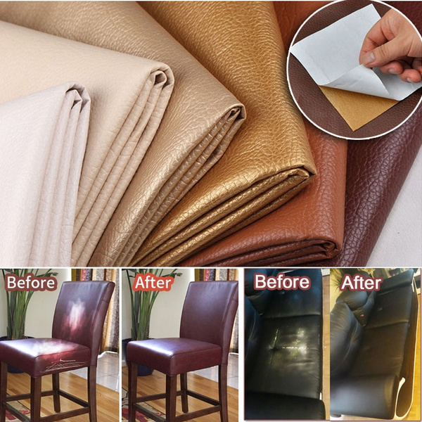 1 Pcs Self Adhesive Pu Leather Stickers, Leather Sofa Repair At Home