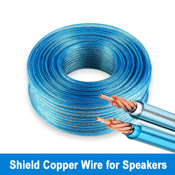 18AWG 14AWG Gauge Pure Copper Speaker Wire Cable 5/10 Meters Wish