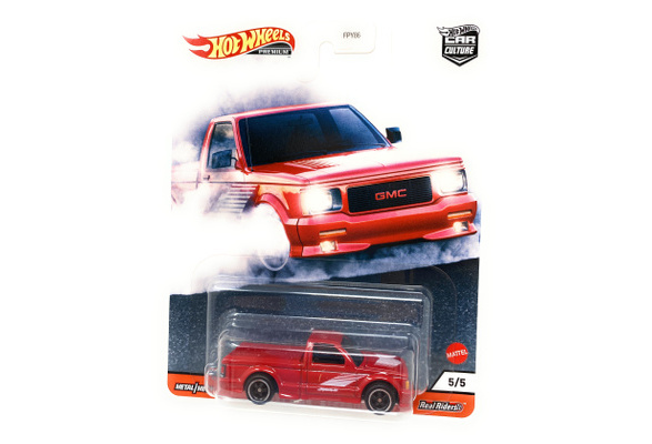 Hot Wheels 1991 GMC Syclone 5/5 Power Trip Premium Diecast with Real Riders