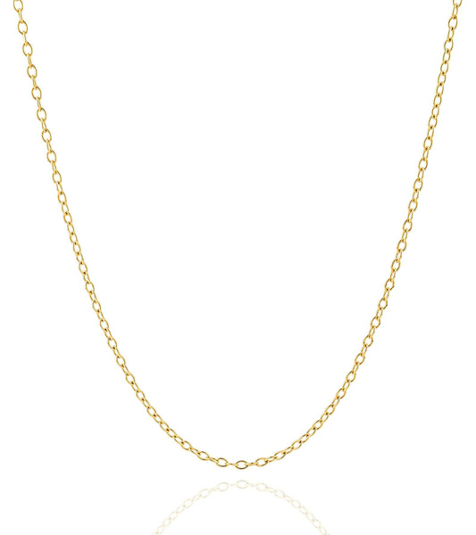 Jewelry Atelier Gold Chain Necklace Collection 2.0mm, 2.7mm, or 3.6mm 14K Solid Yellow Gold Filled Cable/Pendant Link Chain Necklaces for Women and Men with Different Sizes