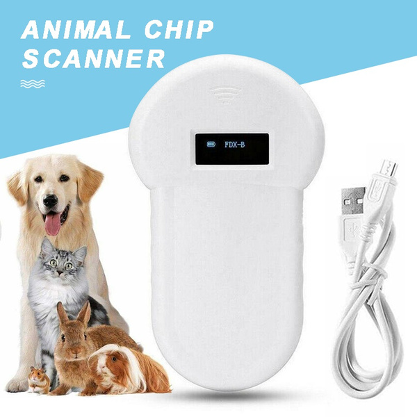 Handheld Portable Pet Chip Reader Scanner Animal Microchip Recognition  White | Wish